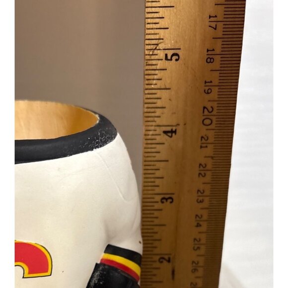 Calgary Flames Hockey Jersey Foam Can Beer Pop Koozi Cooler Mug SportFx Labatts - Picture 9 of 9
